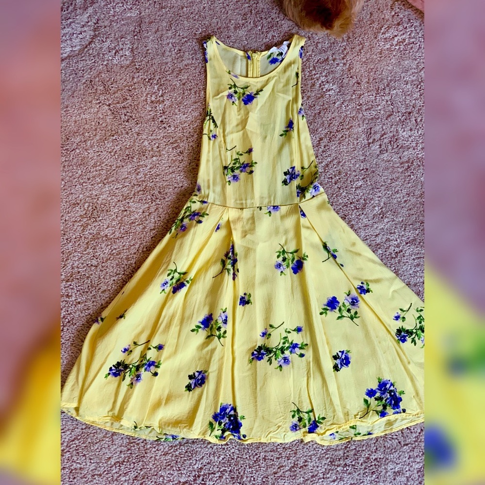 Yellow Floral Dress